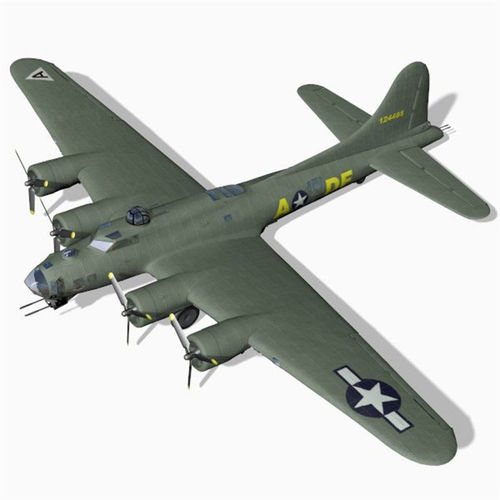 B 17G Flying Fortress for Unity 3D model