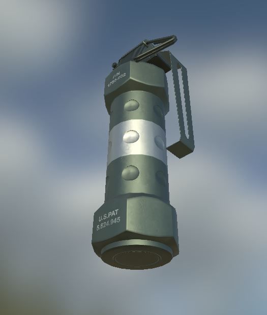 Fumtice russe Zarya Flash Bang grenade à main ressort présentoir