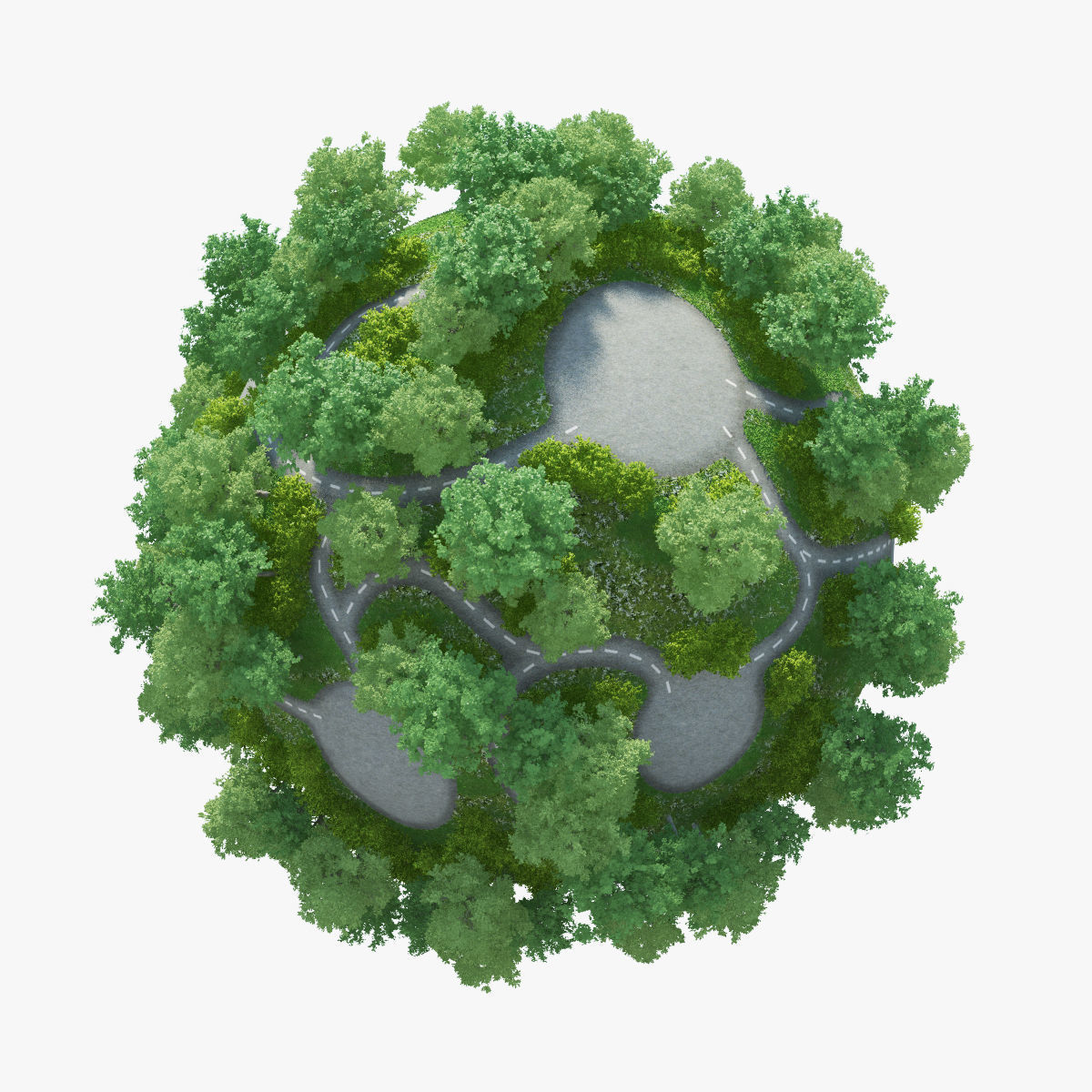 Planet City Roads 03 3D model