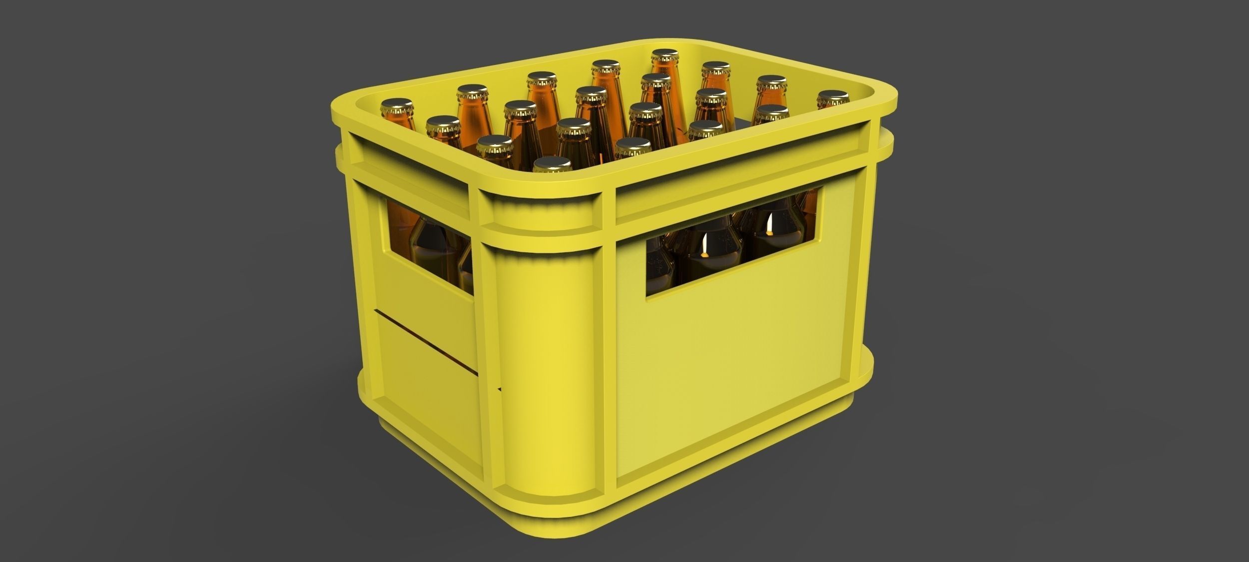 3D asset Beer box 1 CGTrader
