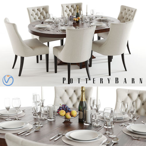 3D model Pottery Barn Banks and Hayes 2 | CGTrader