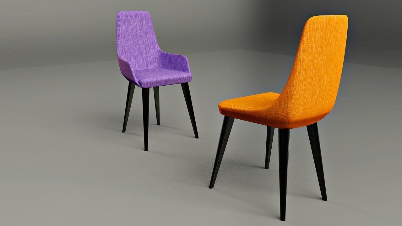 Cool Modern Chairs 3d Model 3D model