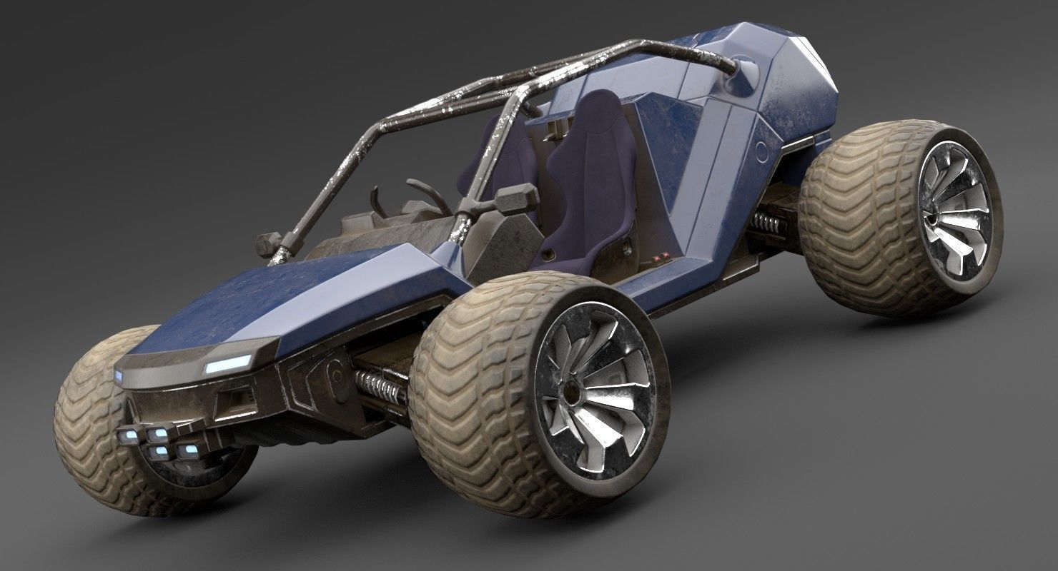 Sci Fi Buggy 3D model | CGTrader