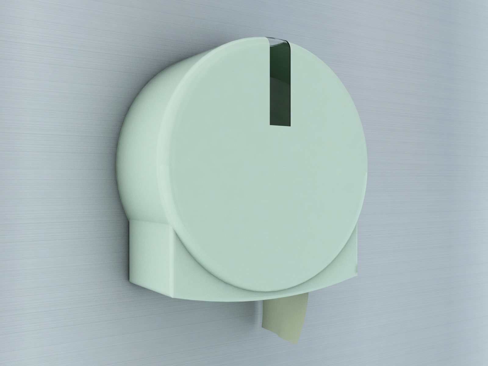 Public Restroom Plastic Toilet paper dispenser 3D model CGTrader