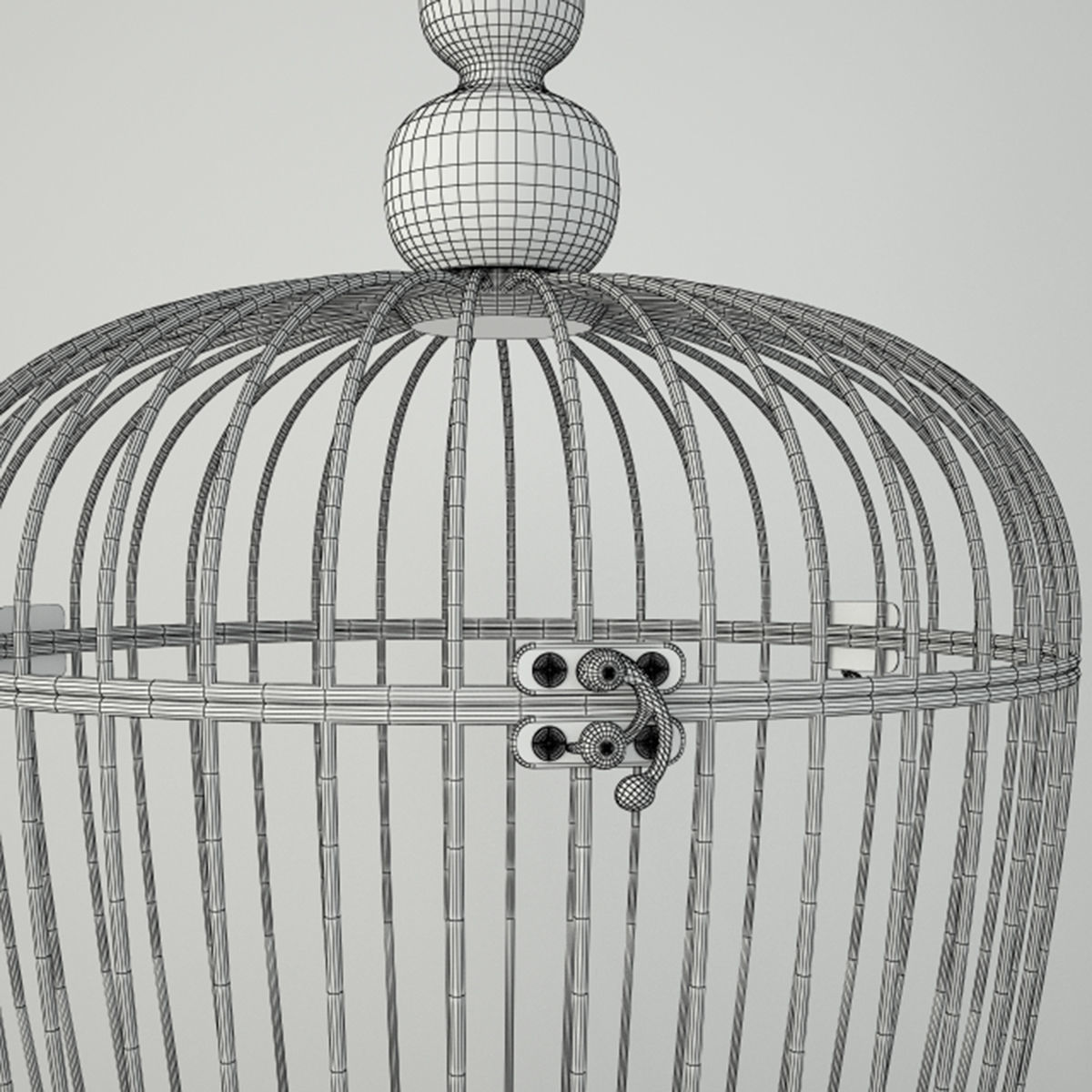 Rusted Metal Bird Cage 3D model CGTrader