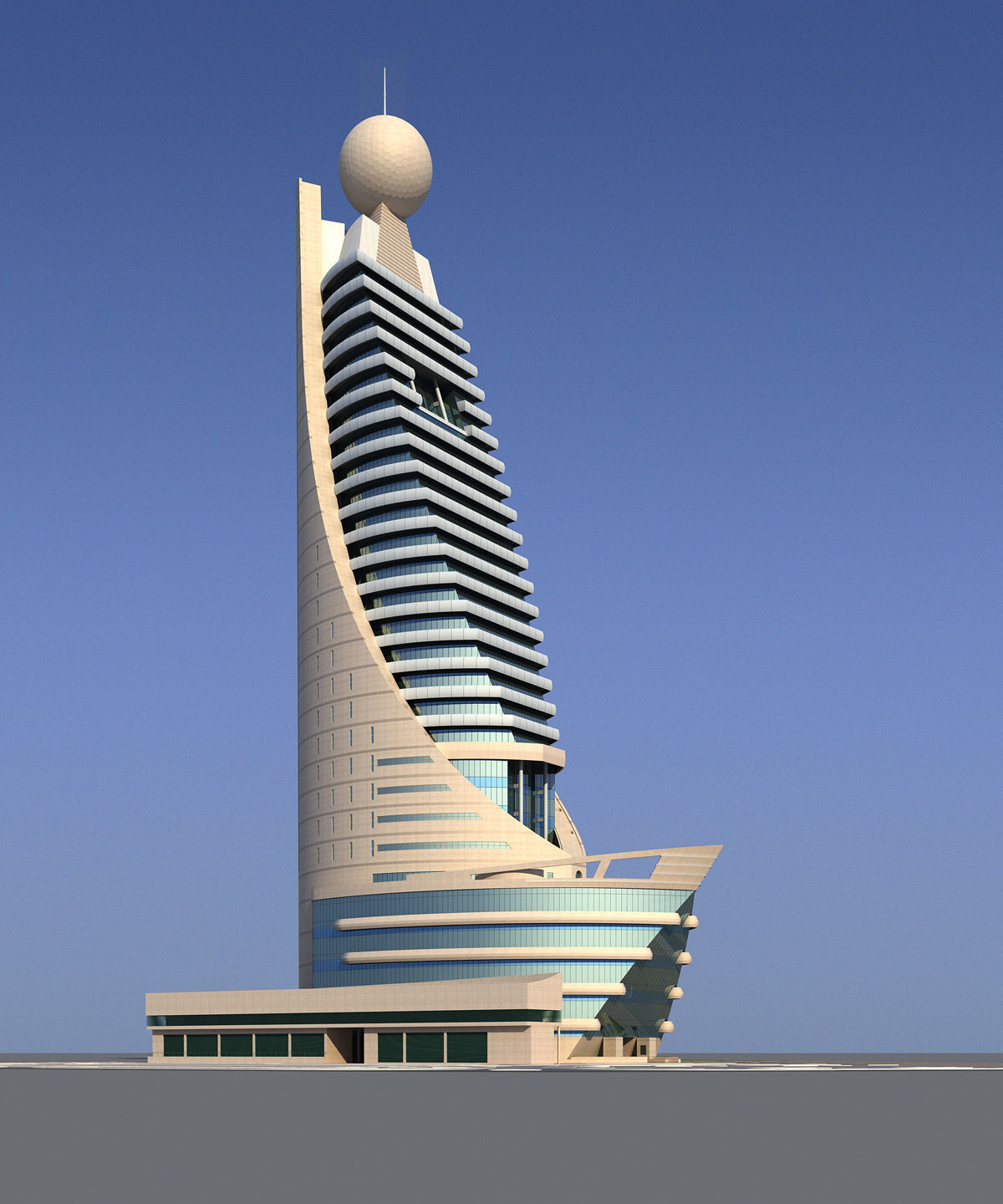 Etisalat telecommunications building 3D model