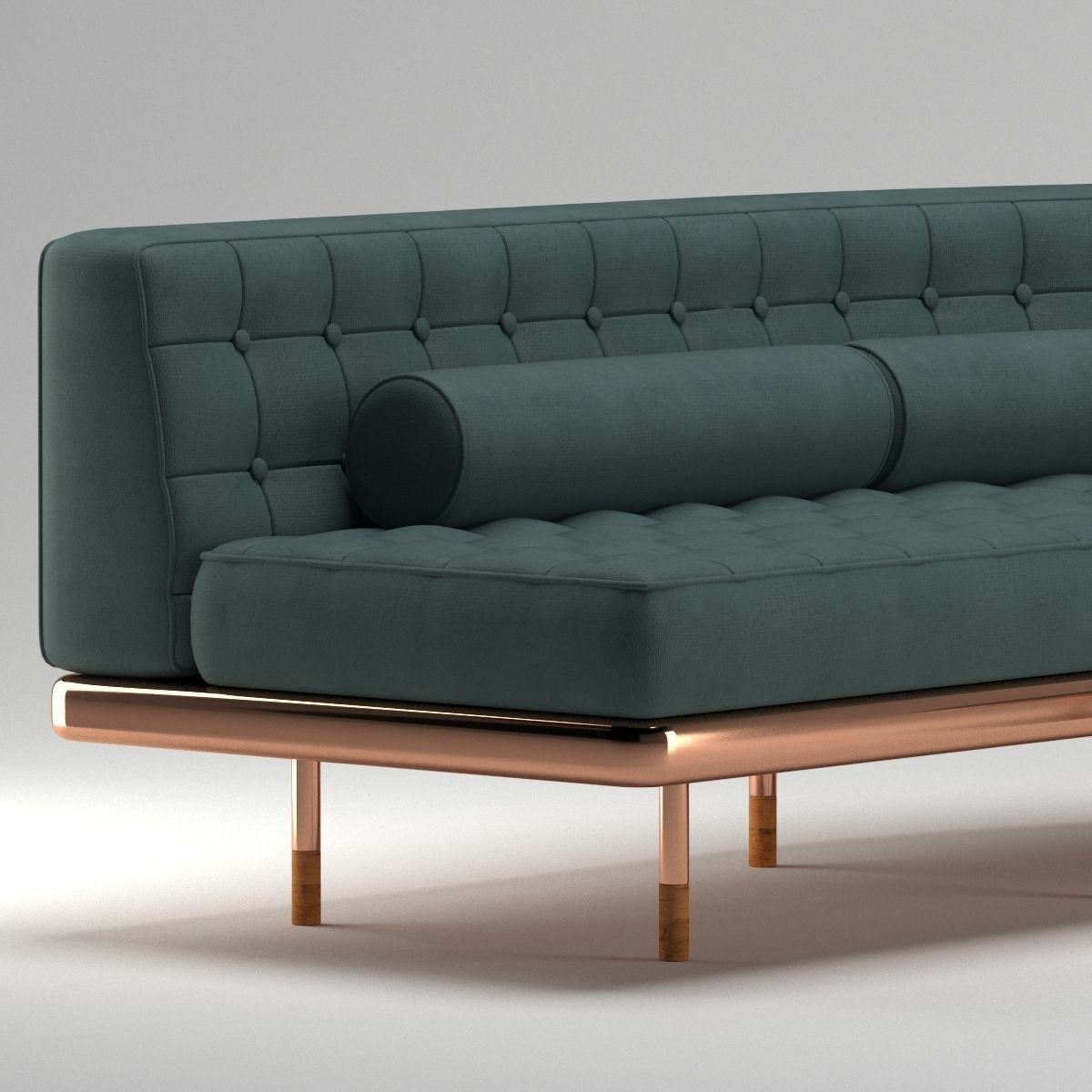 Model Dark Green Sofa A Cgtrader Dark Green Sofa A Model Max Obj Mtl Fbx 1