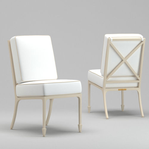 White Mckinnon And Harris Beaufort Side Chair Model Max Obj Mtl Fbx