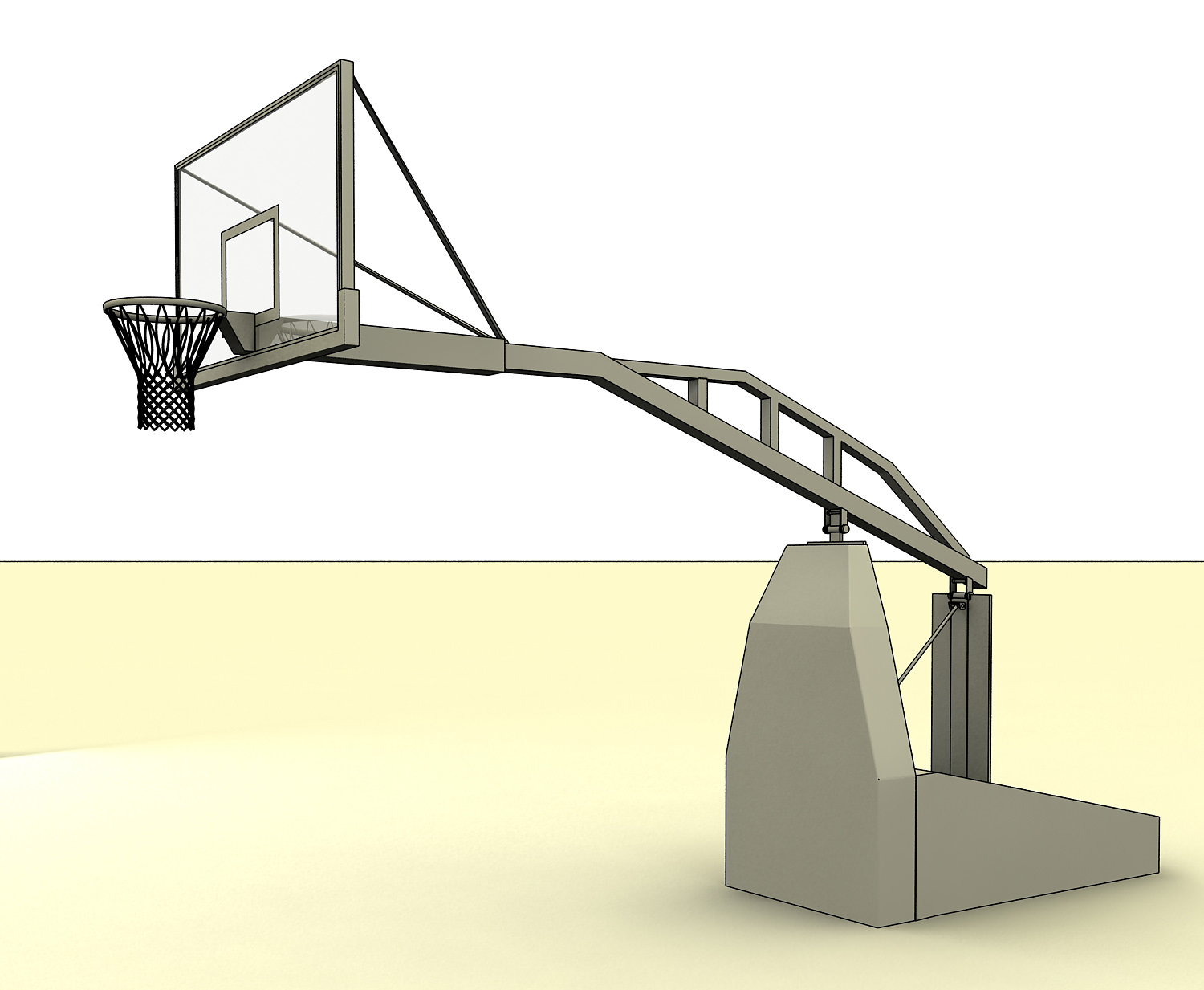 Basketball Backboard Backstop 3D Model MAX