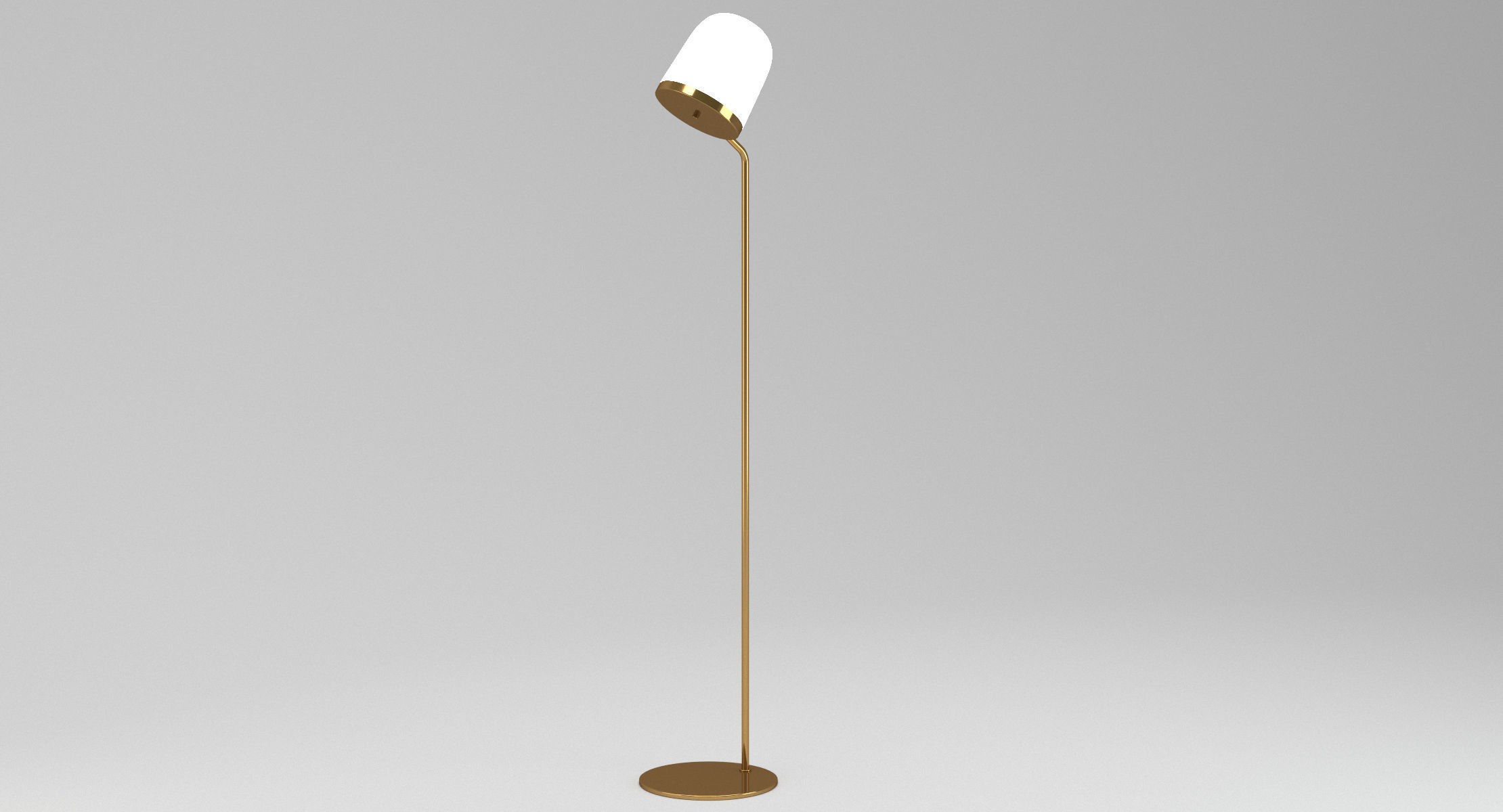 White And Gold Floor Lamp 1 3d Model Cgtrader White And Gold Floor Lamp 1 3d Model Max Obj Fbx Mtl 2