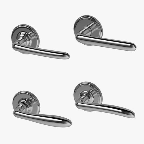 3D Silver Door Handles CGTrader