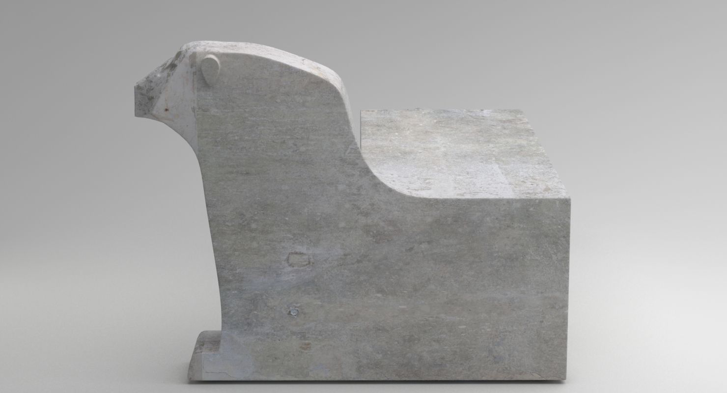Stone Bench-Sculpture 3D model