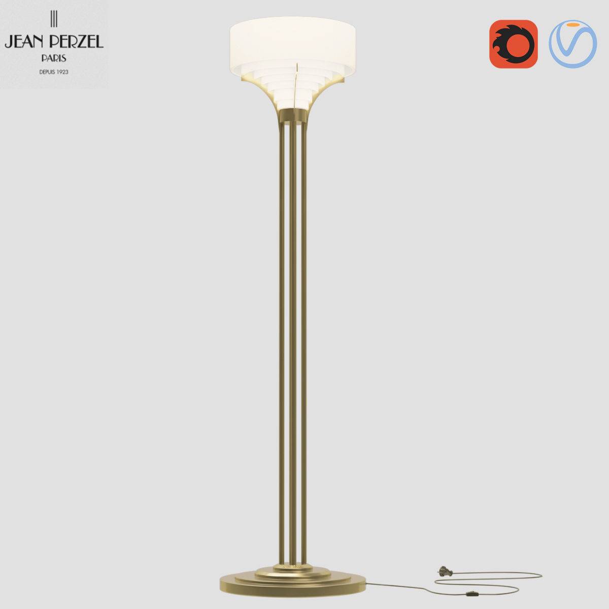 Jean Perzel Art Deco Floor Lamp 38 3D asset | CGTrader Jean Perzel Art Deco Floor Lamp 38 3D asset | CGTrader