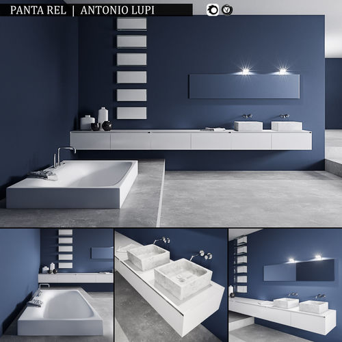 Bathroom furniture set Panta Rei 3D model CGTrader