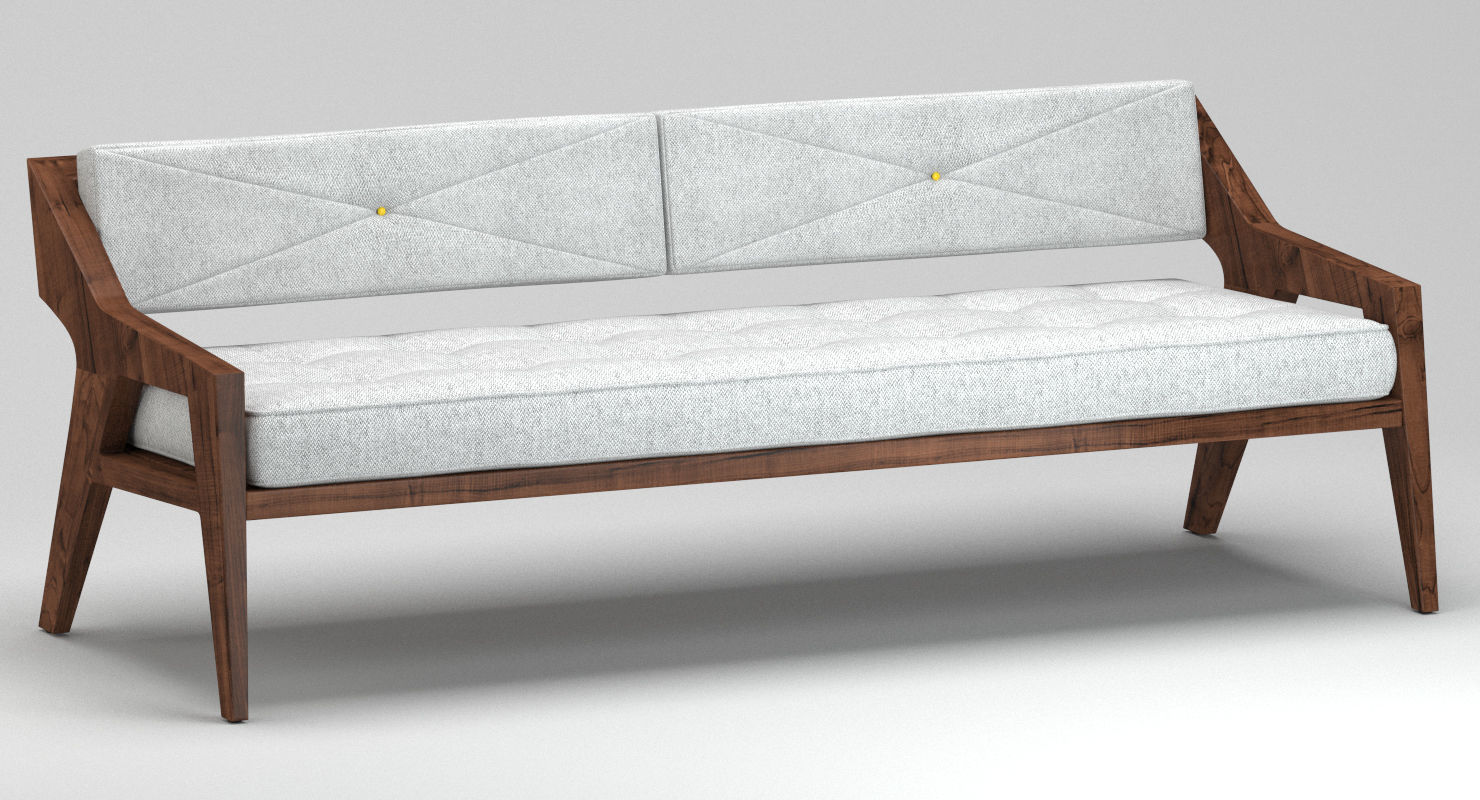 Outdoor Wooden Sofa Cgtrader Outdoor Wooden Sofa Model Max Obj Mtl Fbx 4