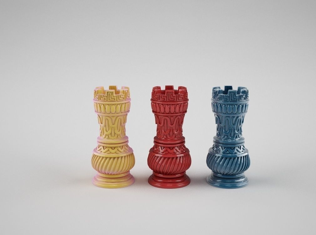 chess tower 2 3D print model