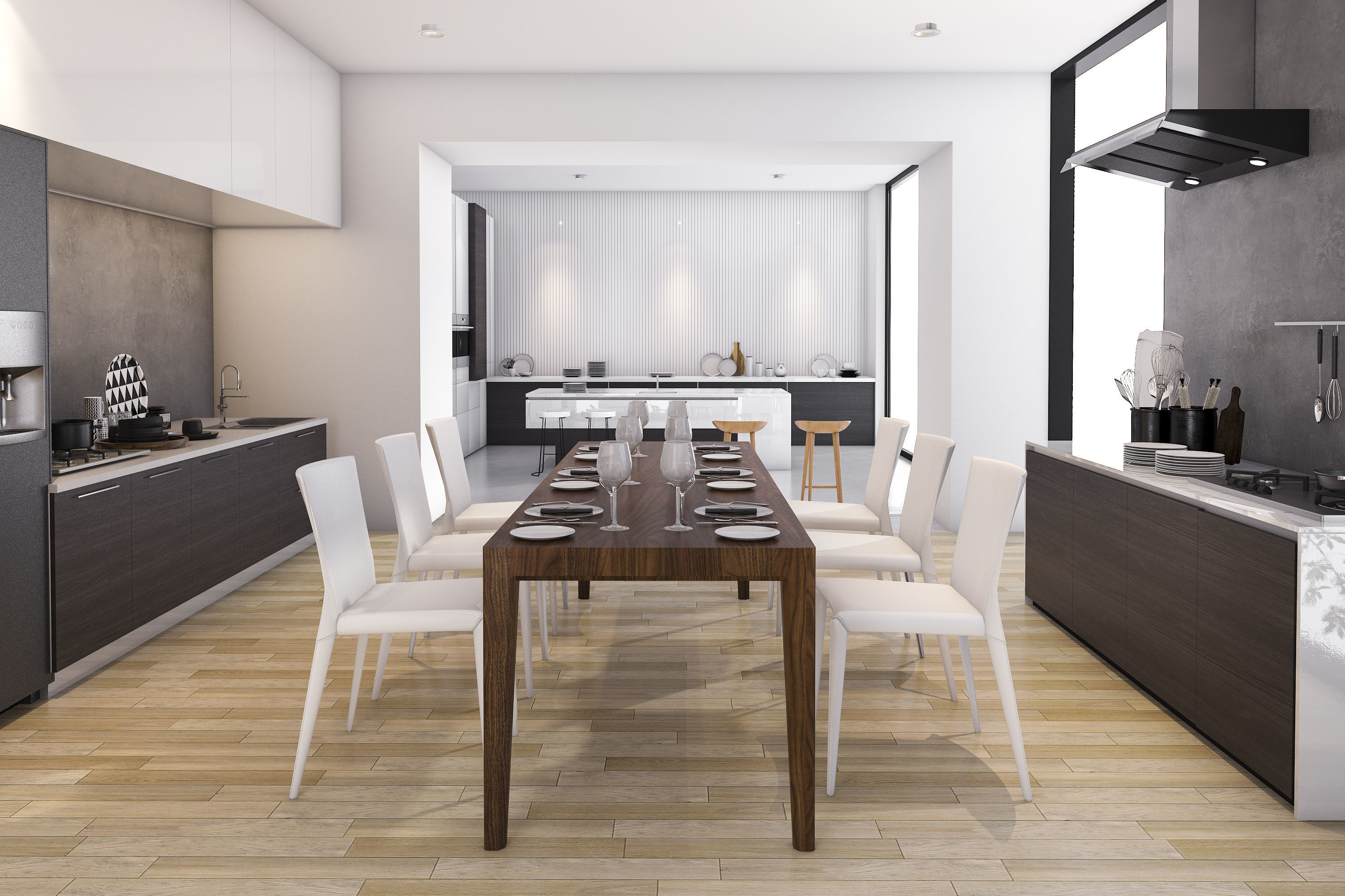 Kitchen Dining Rooms : Kitchen Dining Room Combination | Houzz - Rooms to go dining room furniture comes in a variety of shapes and sizes for a flawless fit in any space.