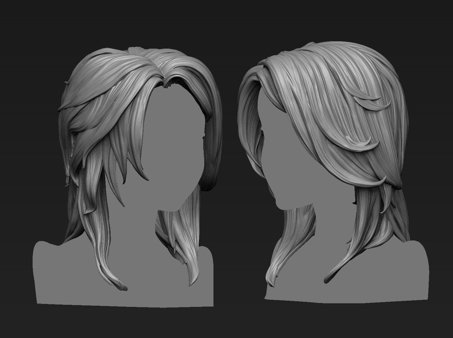 Hair 9 printable 3D model 3D printable | CGTrader