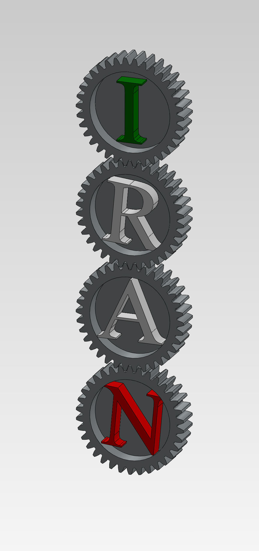 Gear Train free 3D Model 3D printable STL - CGTrader.com