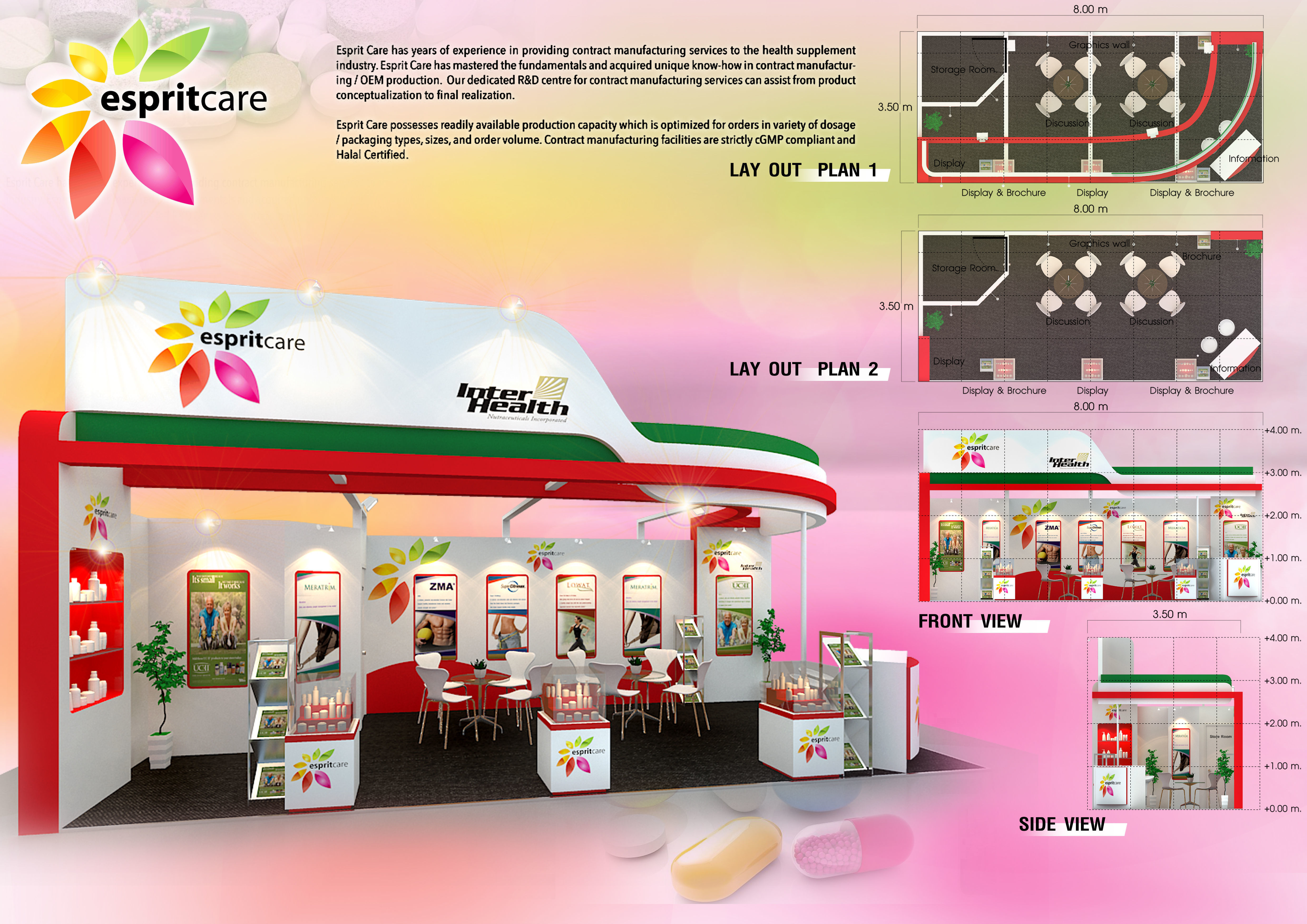 ESPRIT FI ASIA Design booth size 800x350 cm