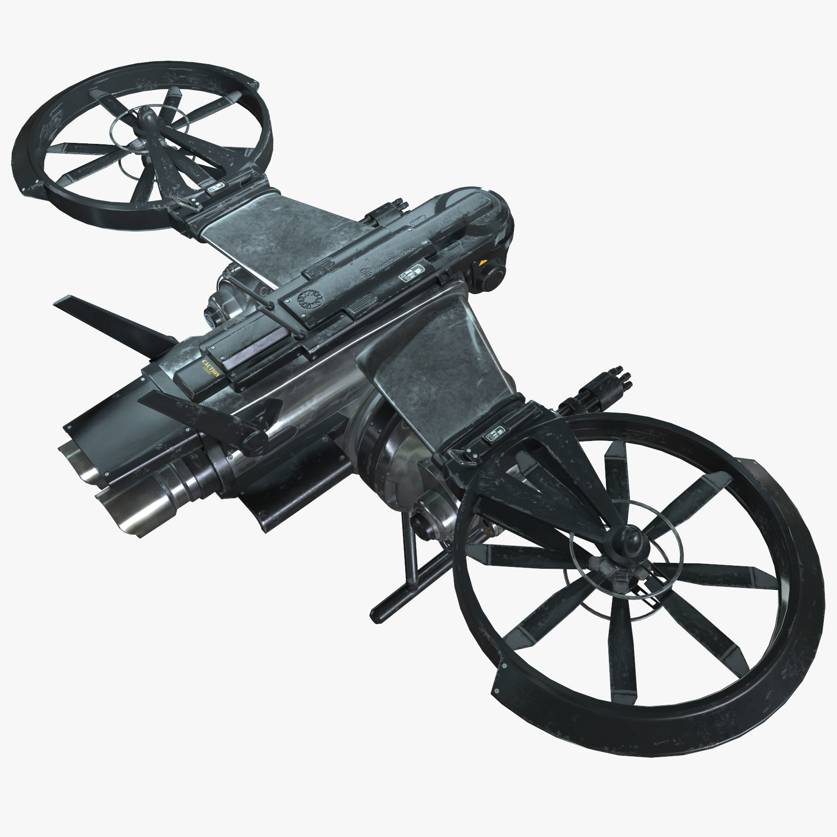 Drone Sci Fi Game Ready PBR Textures
