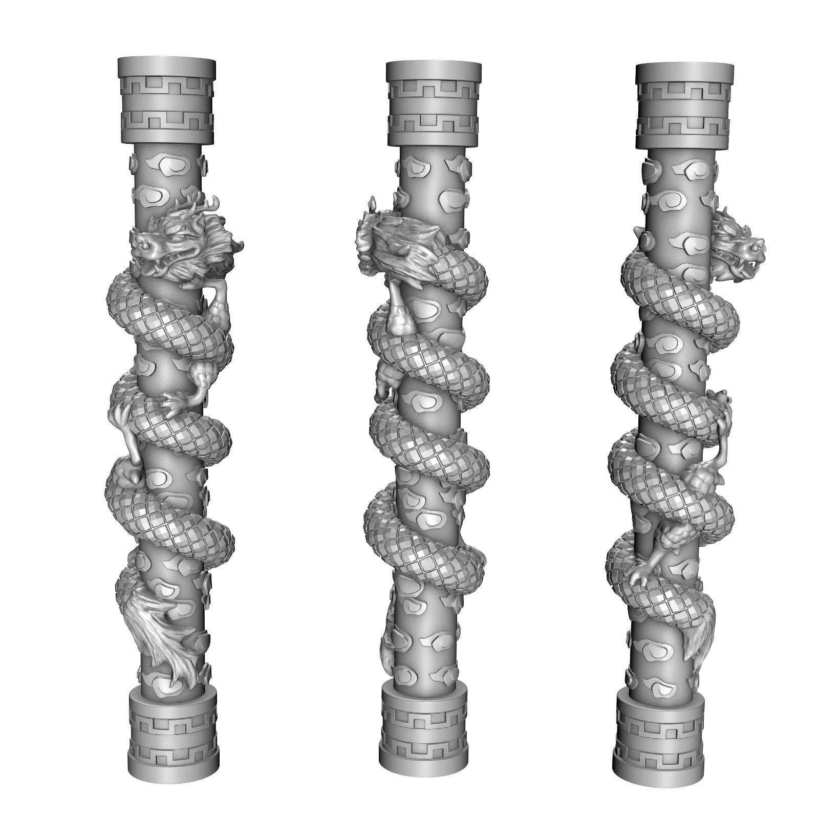 dragon column 3D print model