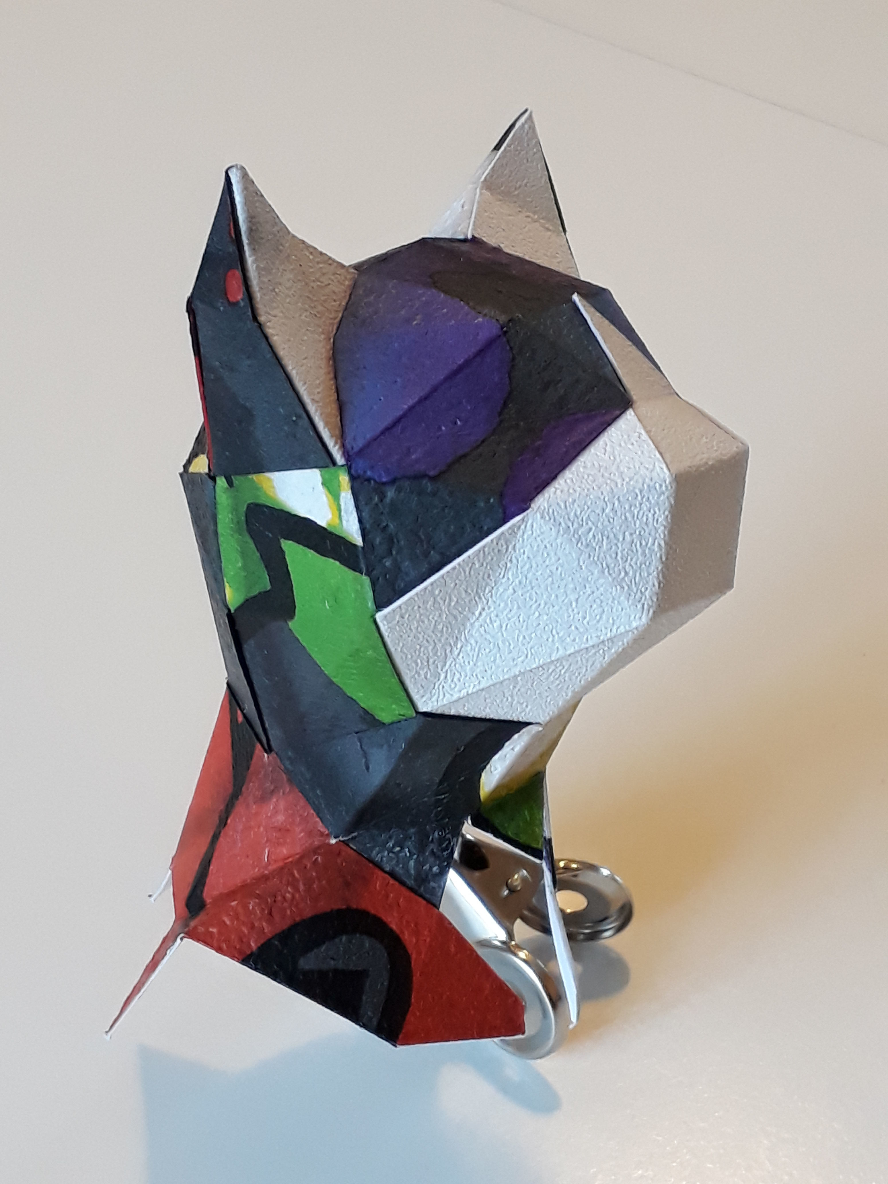 Cat climbing lowpoly Low-poly 3D model