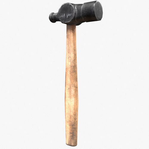 3D model BallPeen Hammer Game Ready PBR Textures 3D model VR / AR