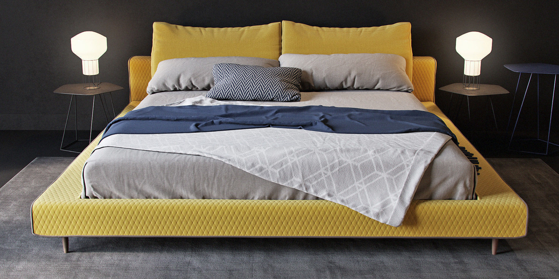 Bonaldo owen bed 3D model CGTrader