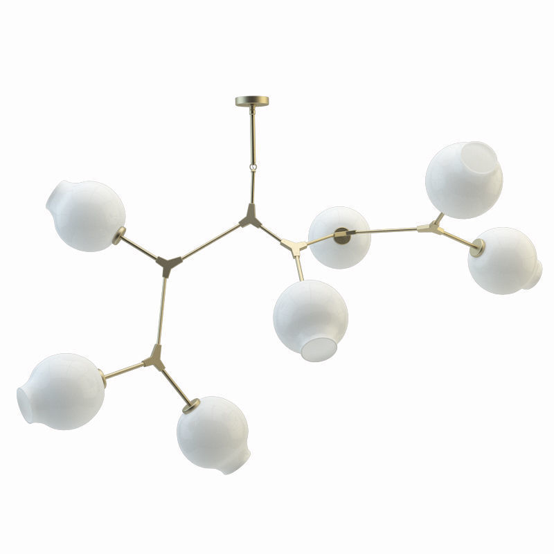 Lindsey Adelman Branching Bubble Chandelier Milk 3d Model Lindsey Adelman Branching Bubble Chandelier Milk 3d Model Max Fbx Unitypackage 2