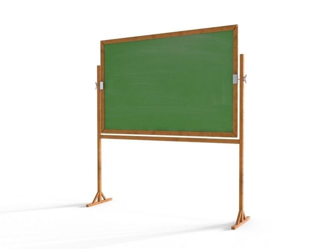 3d chalkboard instruction cgtrader