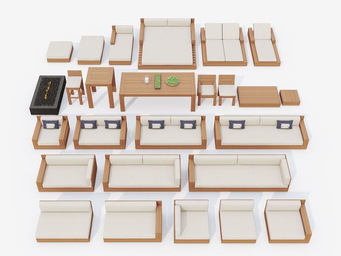 Marbella Restoration Hardware Cgtrader Marbella Restoration Hardware Model Max Obj Mtl Fbx 1