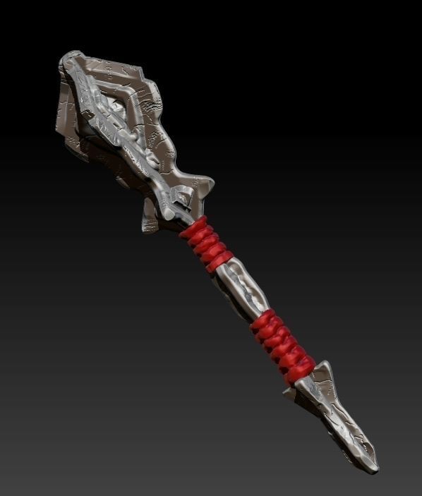 Mace weapon 3D asset gameready CGTrader