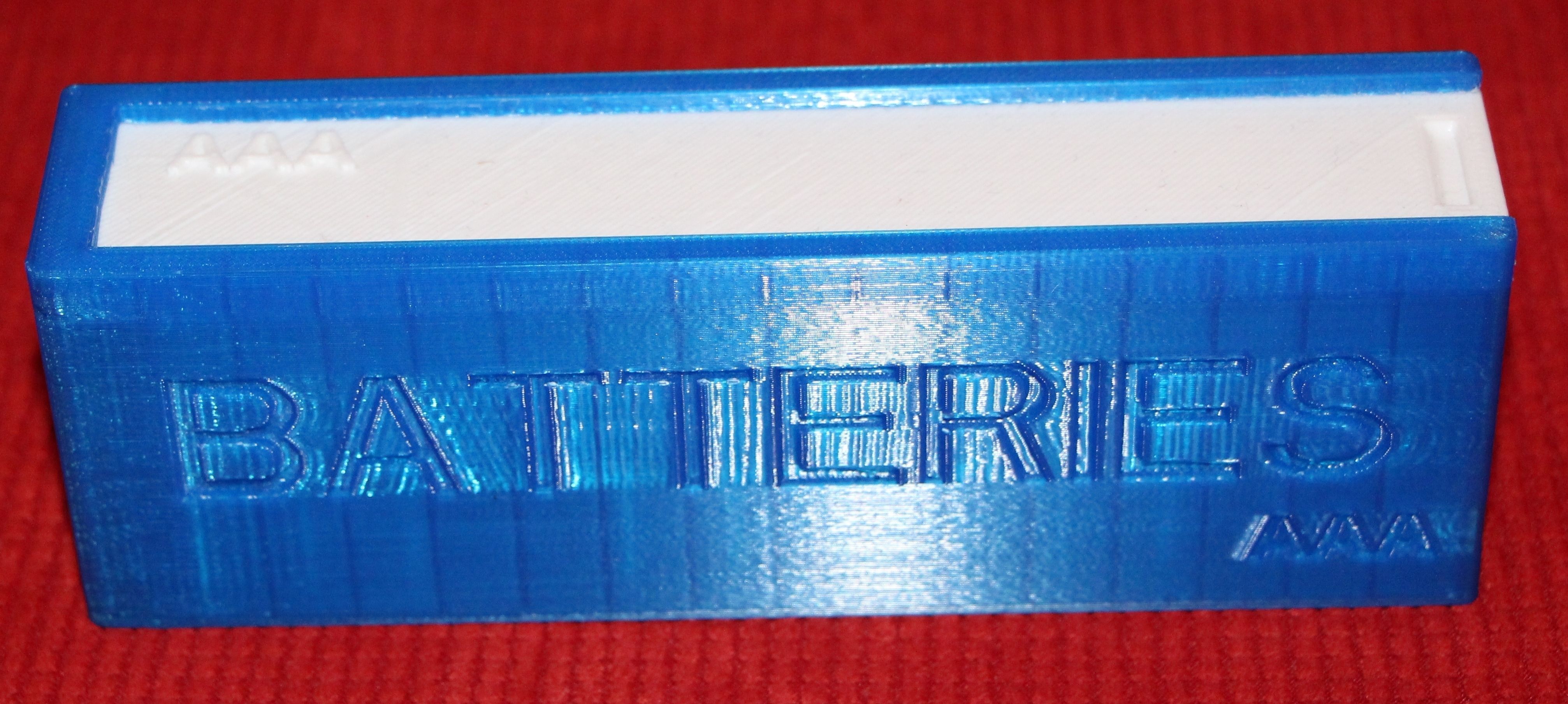 AAA Battery Box 3D model 3D printable CGTrader
