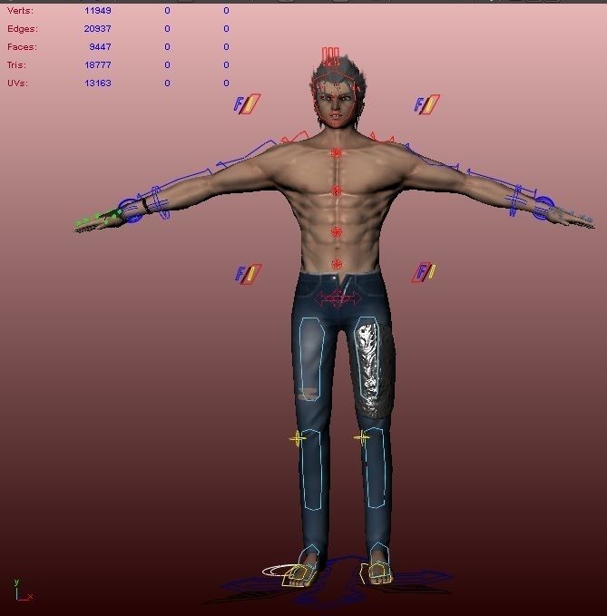low poly cool guy 3d model cgtrader