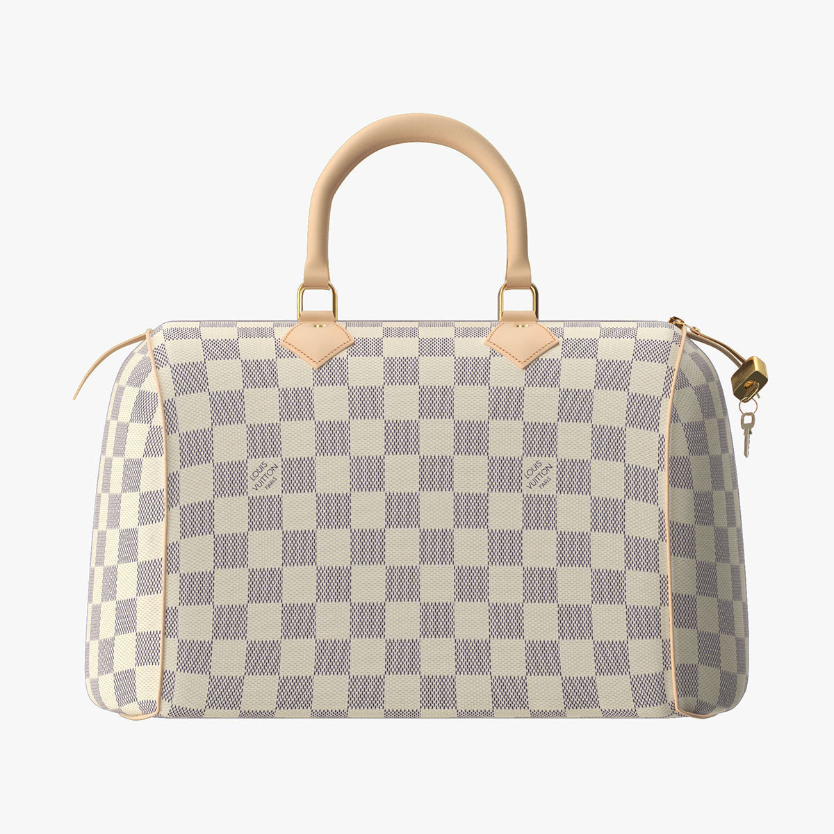 Louis Vuitton Speedy Bag Checker 3D model CGTrader