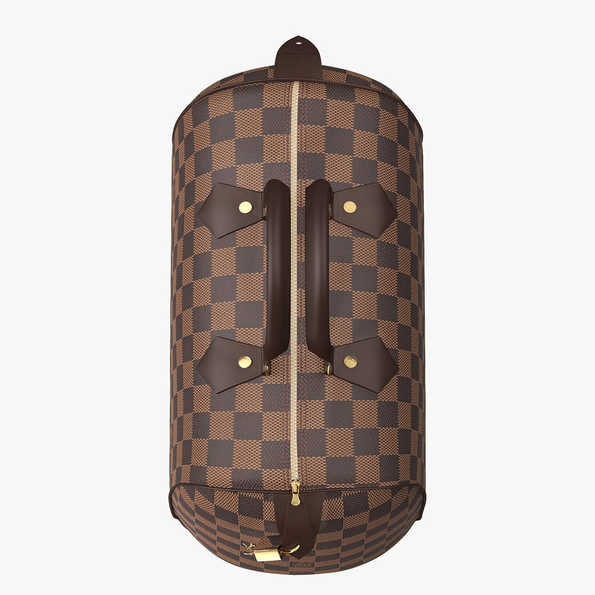 Louis Vuitton Speedy Bag Checker Brown 3D model CGTrader