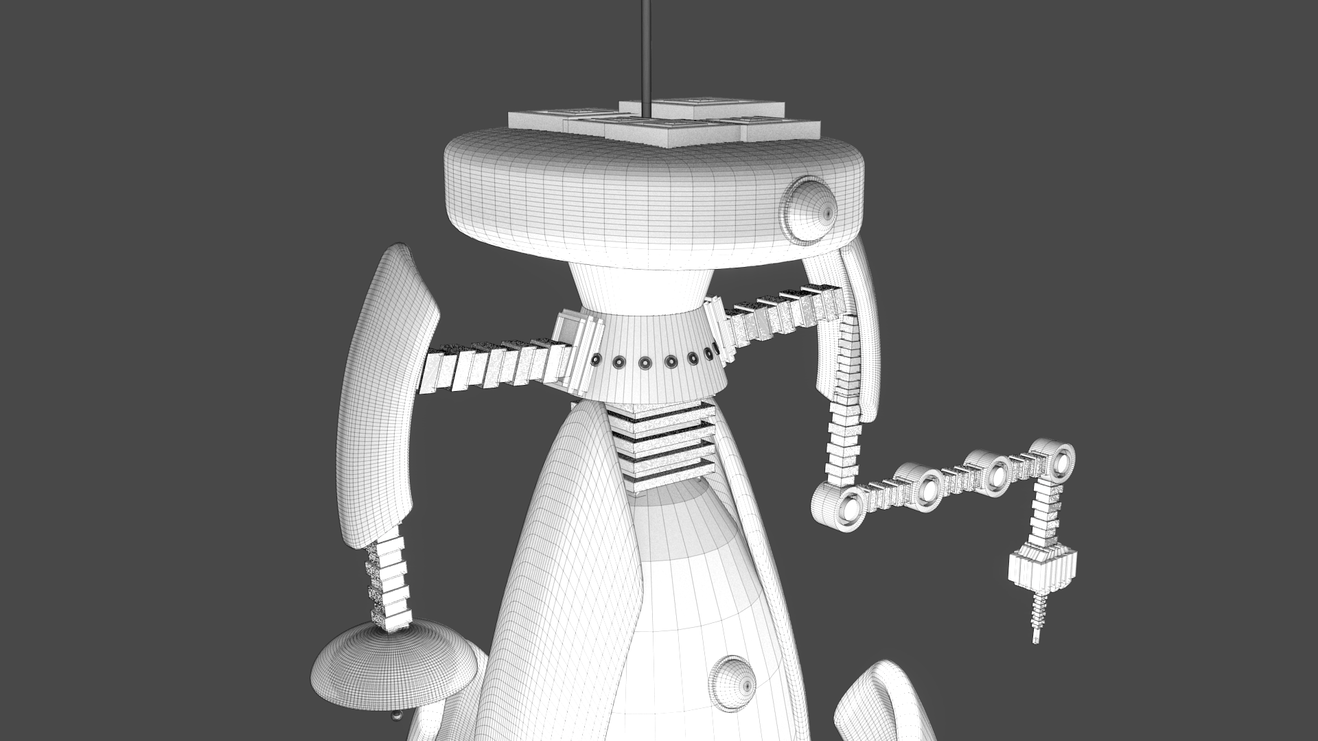 Research Robot 3D model | CGTrader