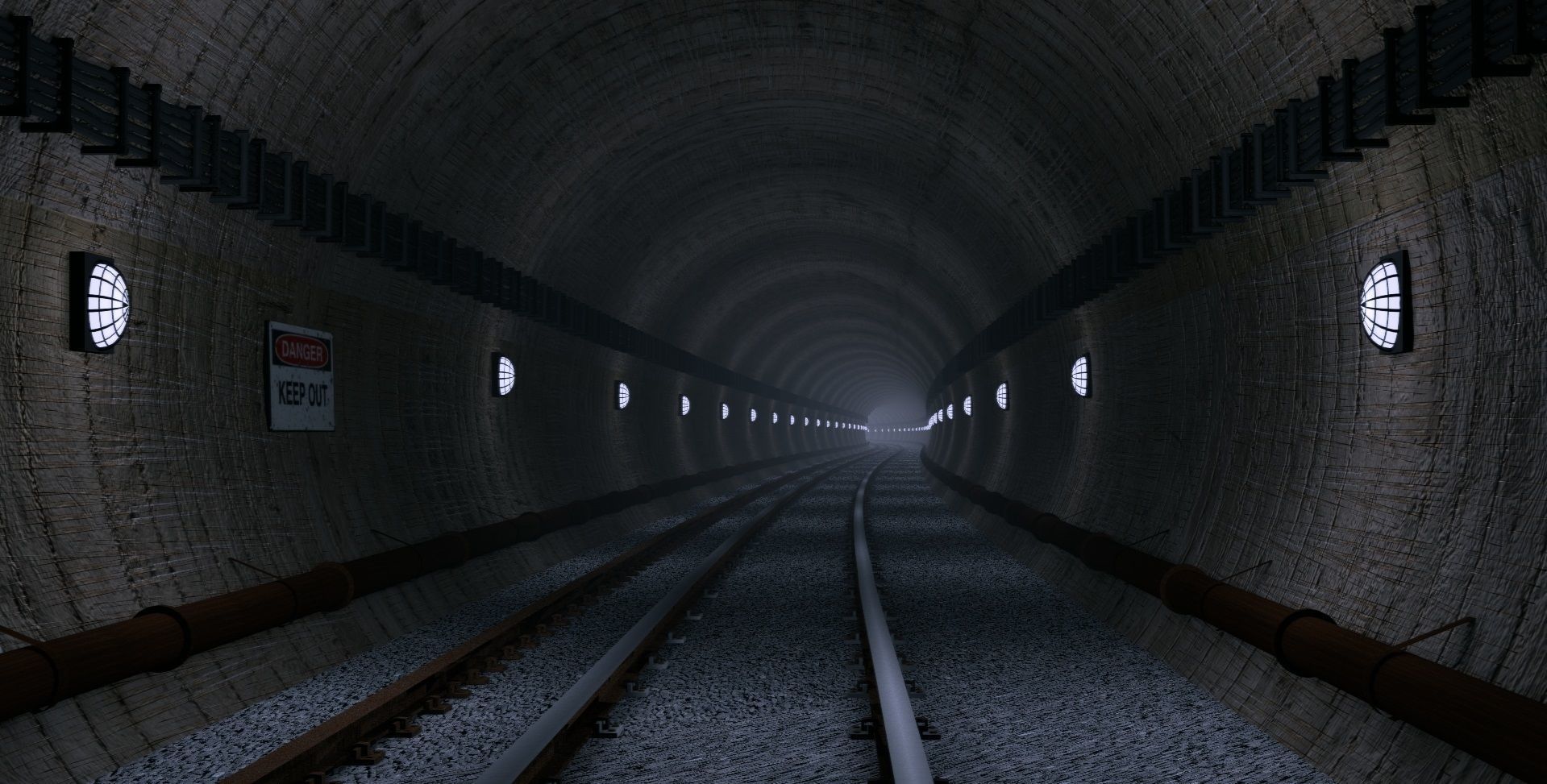 underground railway  Free 3D model