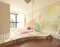 Kids Bedroom 3d Model Kids Bedroom 3d Model