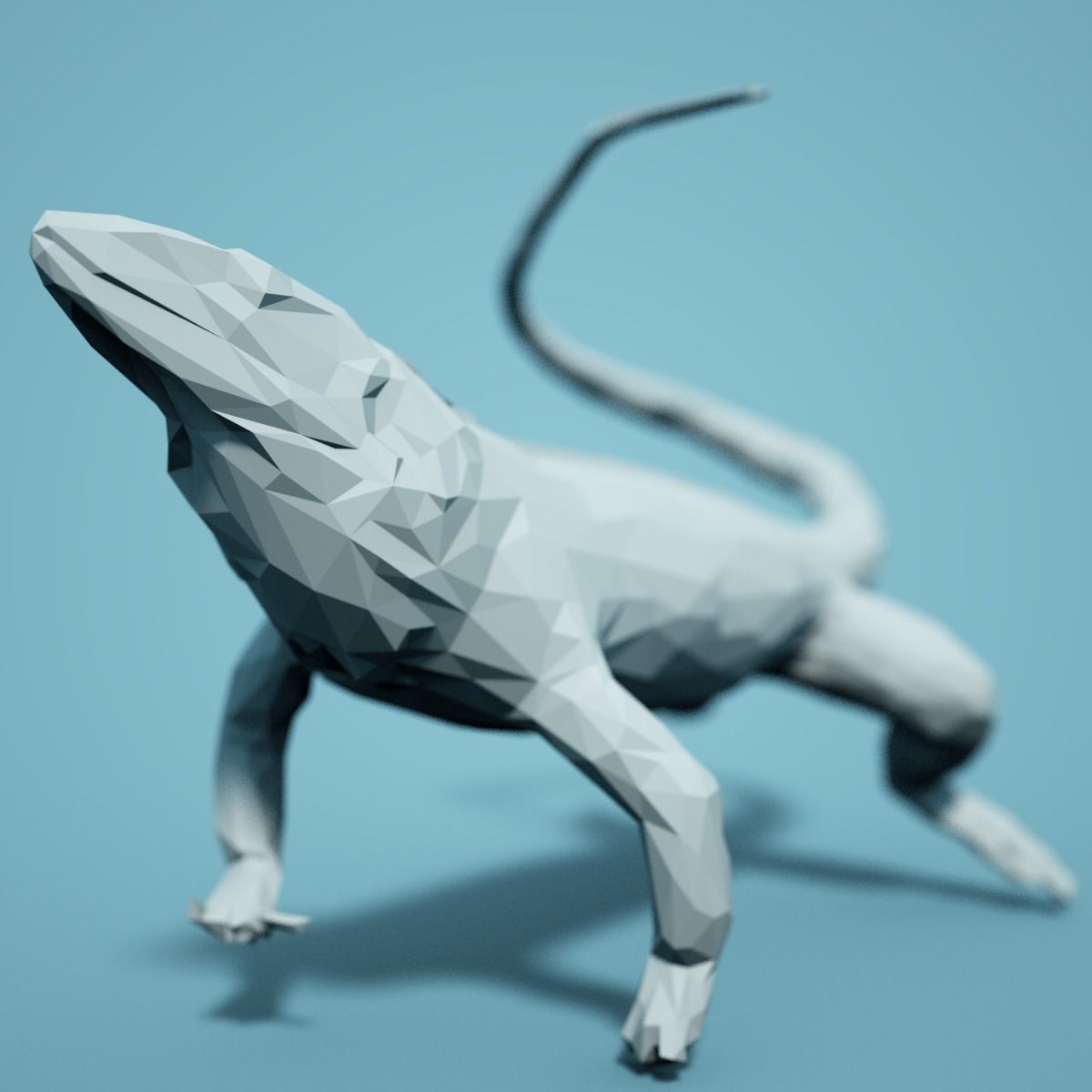 Low Poly Salamander Model 3D print model
