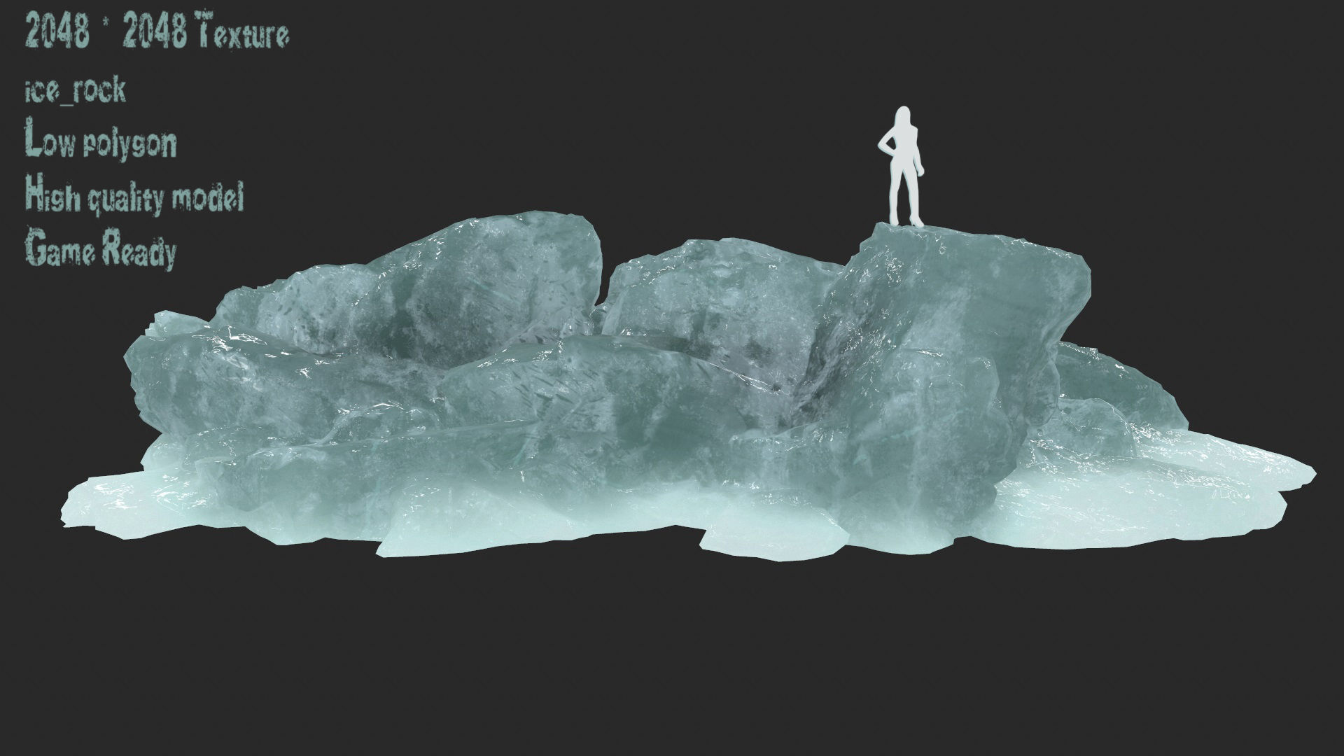 iceberg Low-poly 3D model