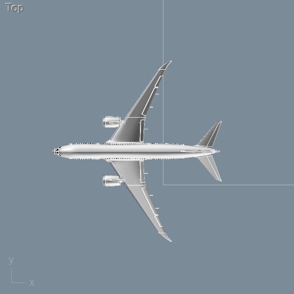 Boeing 787-8 comercial aircraft cad model 3D model | CGTrader