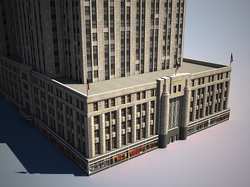 Empire State Building 3D Model MAX OBJ 3DS C4D LWO LW LWS MA MB