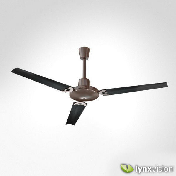 Brass Decorative Ceiling Fan 3d Model Cgtrader Metallic Ceiling Fan With Wooden Blades 3d
