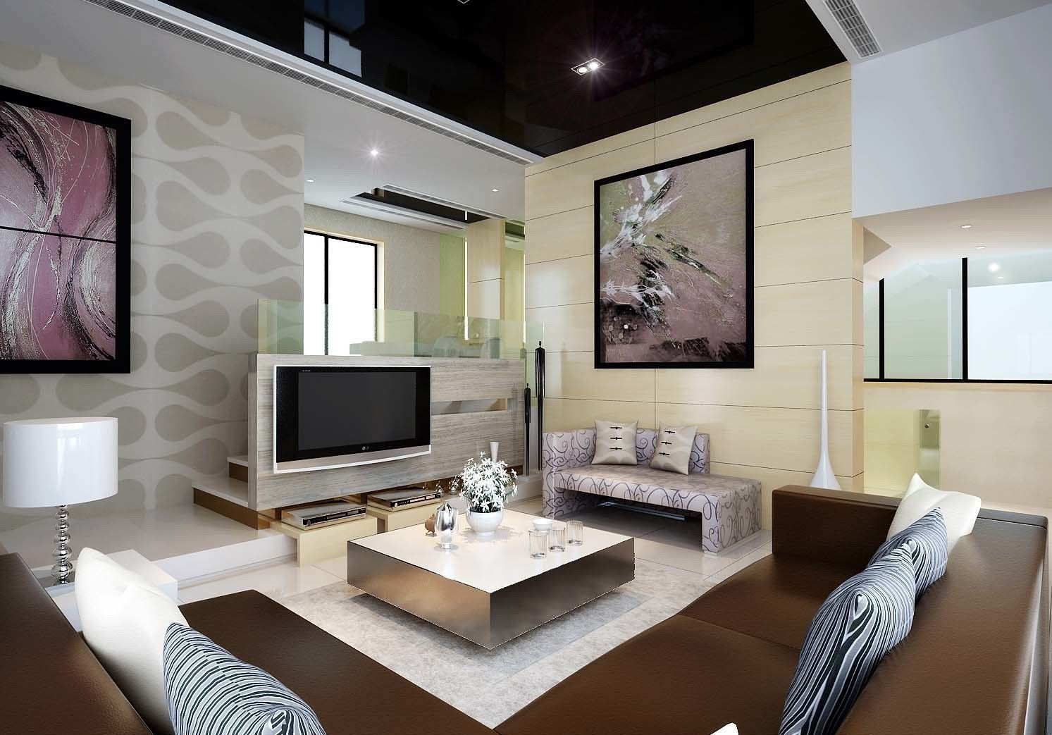 Deluxe Modern Living Room 3D China CGTrader