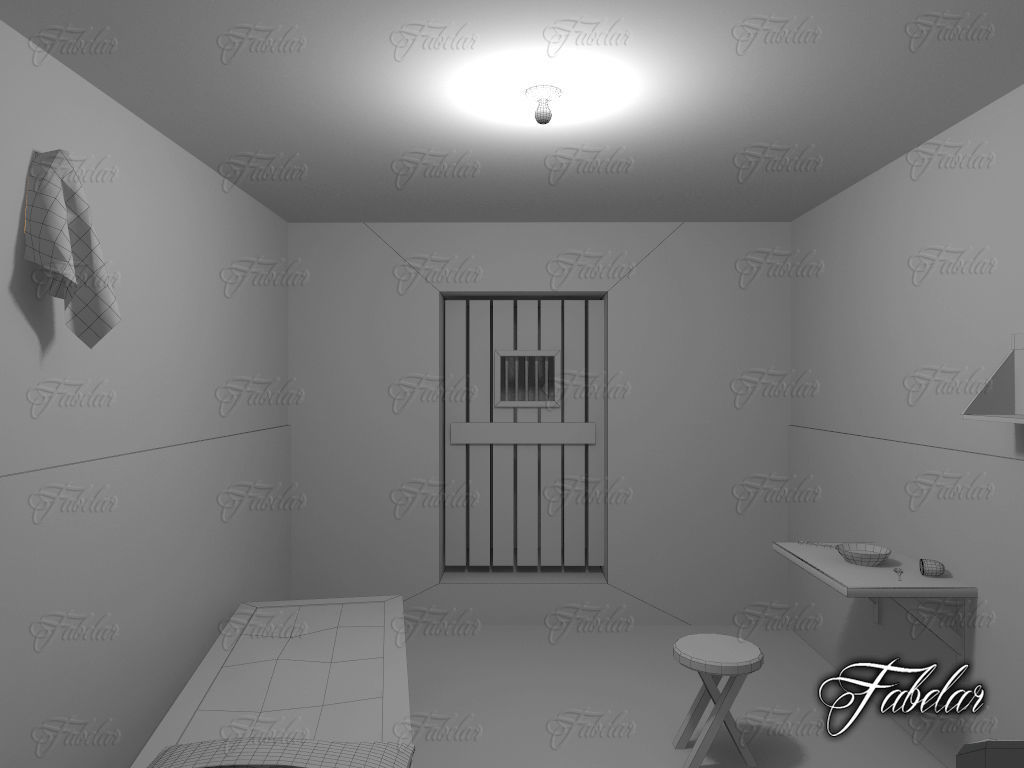 3d model prison cell cgtrader