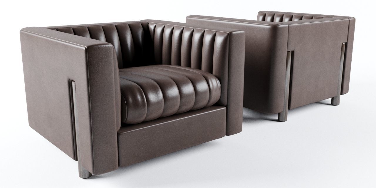 3d Model Bright Gray Lounge Chair Cgtrader Bright Gray Lounge Chair 3d Model Max Obj 5