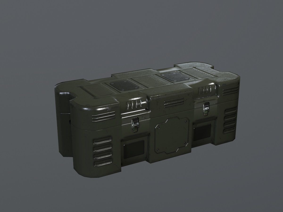 Sci-Fi Asset Low-poly 3D model