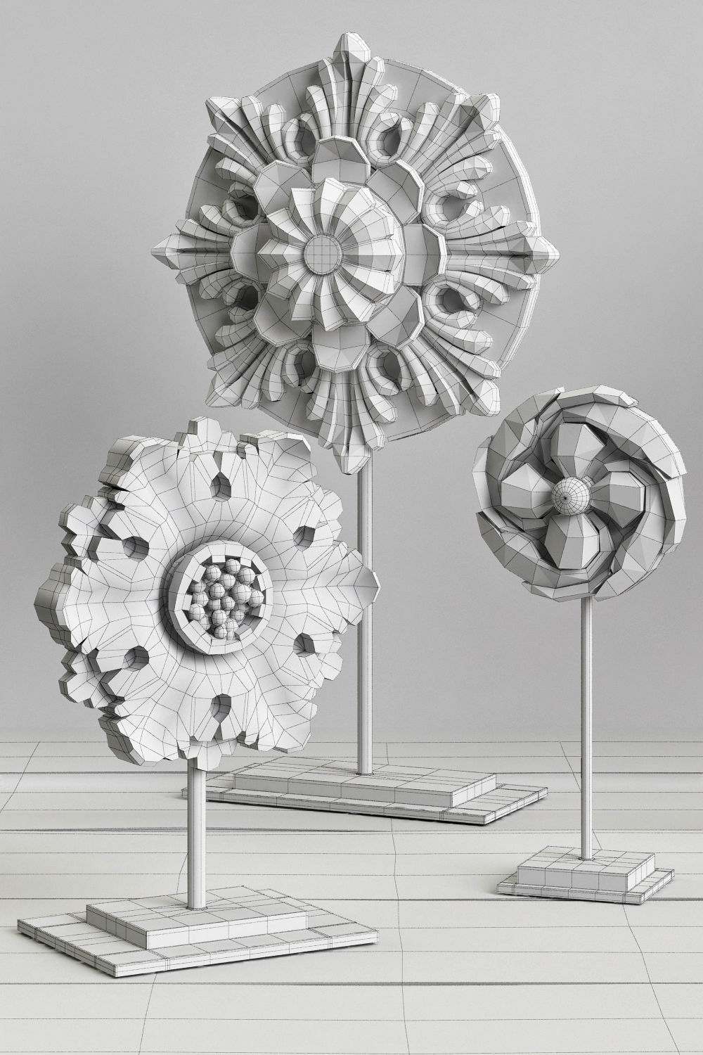 Restoration Hardware Architectural Ornaments 3D model CGTrader